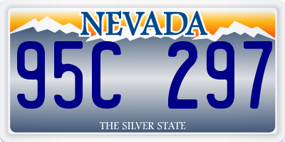 NV license plate 95C297