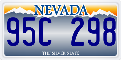 NV license plate 95C298