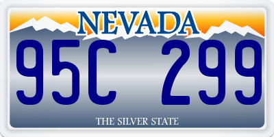 NV license plate 95C299