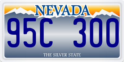 NV license plate 95C300