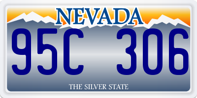 NV license plate 95C306