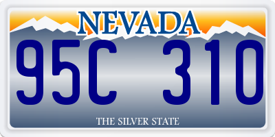 NV license plate 95C310