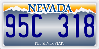 NV license plate 95C318