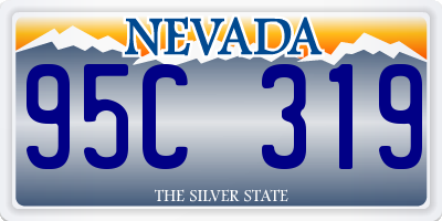 NV license plate 95C319
