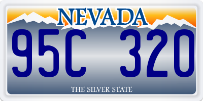NV license plate 95C320