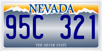 NV license plate 95C321