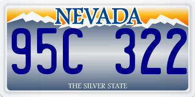 NV license plate 95C322