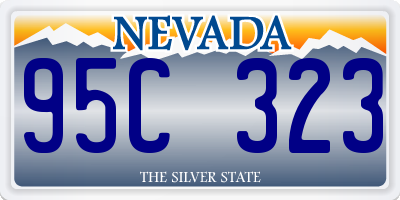 NV license plate 95C323