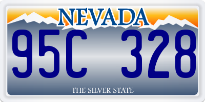 NV license plate 95C328