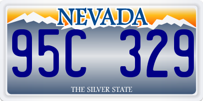 NV license plate 95C329