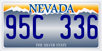 NV license plate 95C336