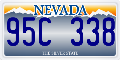 NV license plate 95C338