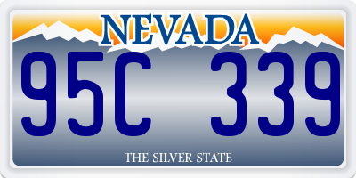 NV license plate 95C339