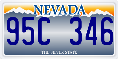 NV license plate 95C346
