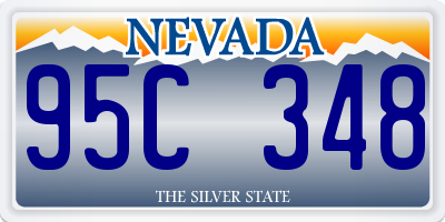 NV license plate 95C348