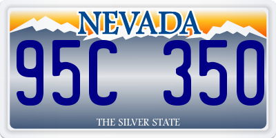 NV license plate 95C350