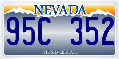 NV license plate 95C352