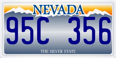 NV license plate 95C356