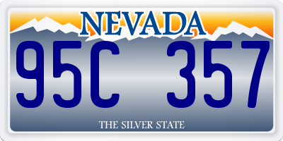 NV license plate 95C357