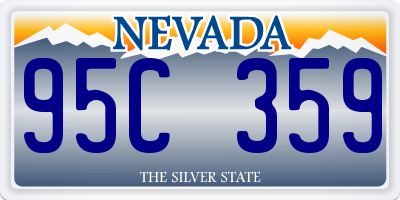 NV license plate 95C359