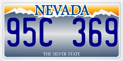 NV license plate 95C369