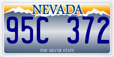 NV license plate 95C372