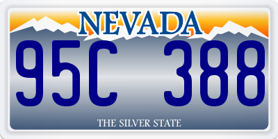 NV license plate 95C388