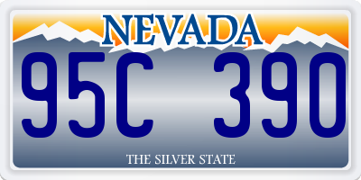 NV license plate 95C390