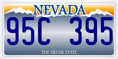 NV license plate 95C395