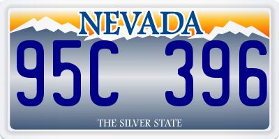 NV license plate 95C396