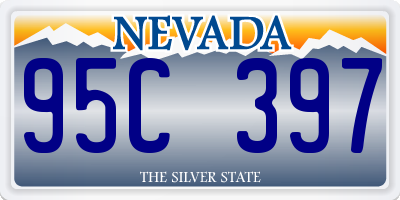 NV license plate 95C397