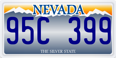 NV license plate 95C399