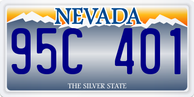 NV license plate 95C401