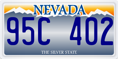 NV license plate 95C402