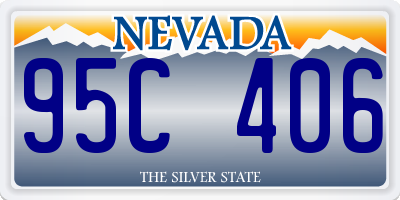 NV license plate 95C406