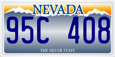 NV license plate 95C408