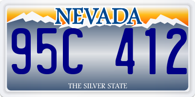 NV license plate 95C412