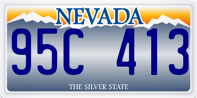 NV license plate 95C413