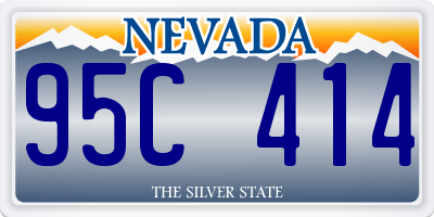 NV license plate 95C414