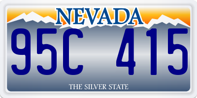 NV license plate 95C415