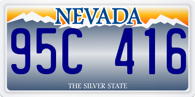 NV license plate 95C416