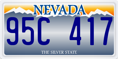 NV license plate 95C417