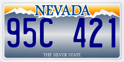 NV license plate 95C421