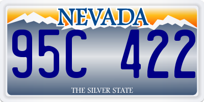 NV license plate 95C422