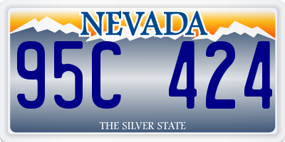 NV license plate 95C424