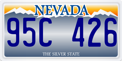 NV license plate 95C426