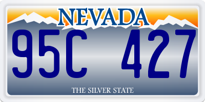 NV license plate 95C427