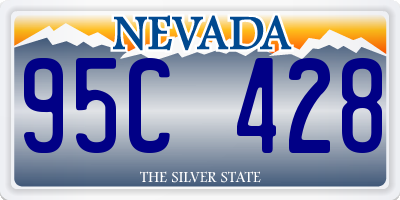 NV license plate 95C428