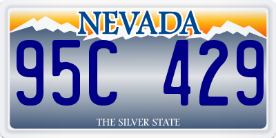 NV license plate 95C429