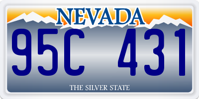 NV license plate 95C431